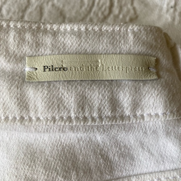 Anthropologie Pilcro and the Letterpress, White Skinny Jeans, Size 29 - Picture 5 of 5